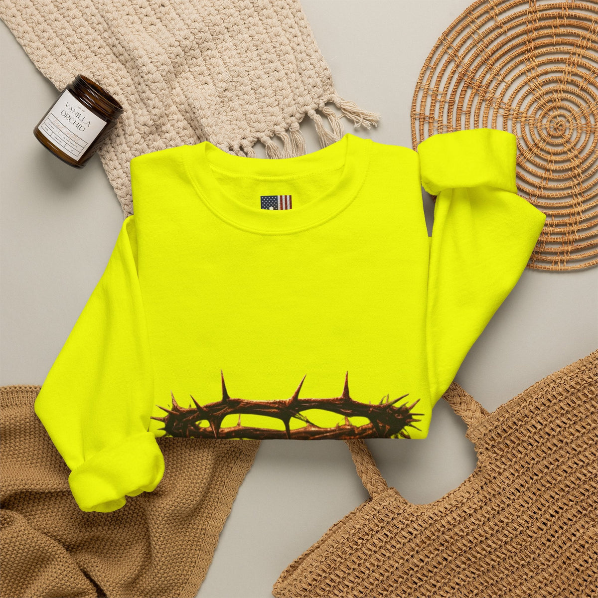 It Is Finished Crown of Thorns Sweatshirt — Christian John 19:30 Faith Sweatshirt Printify