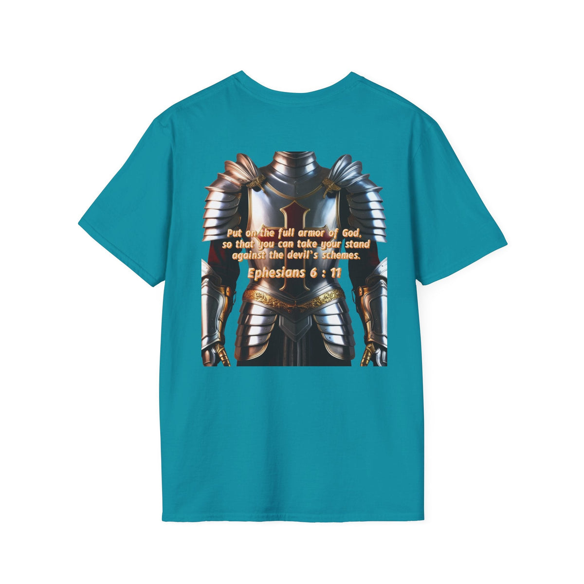 Religious Graphic Armor Of God Design - Unisex Softstyle T-Shirt Printify
