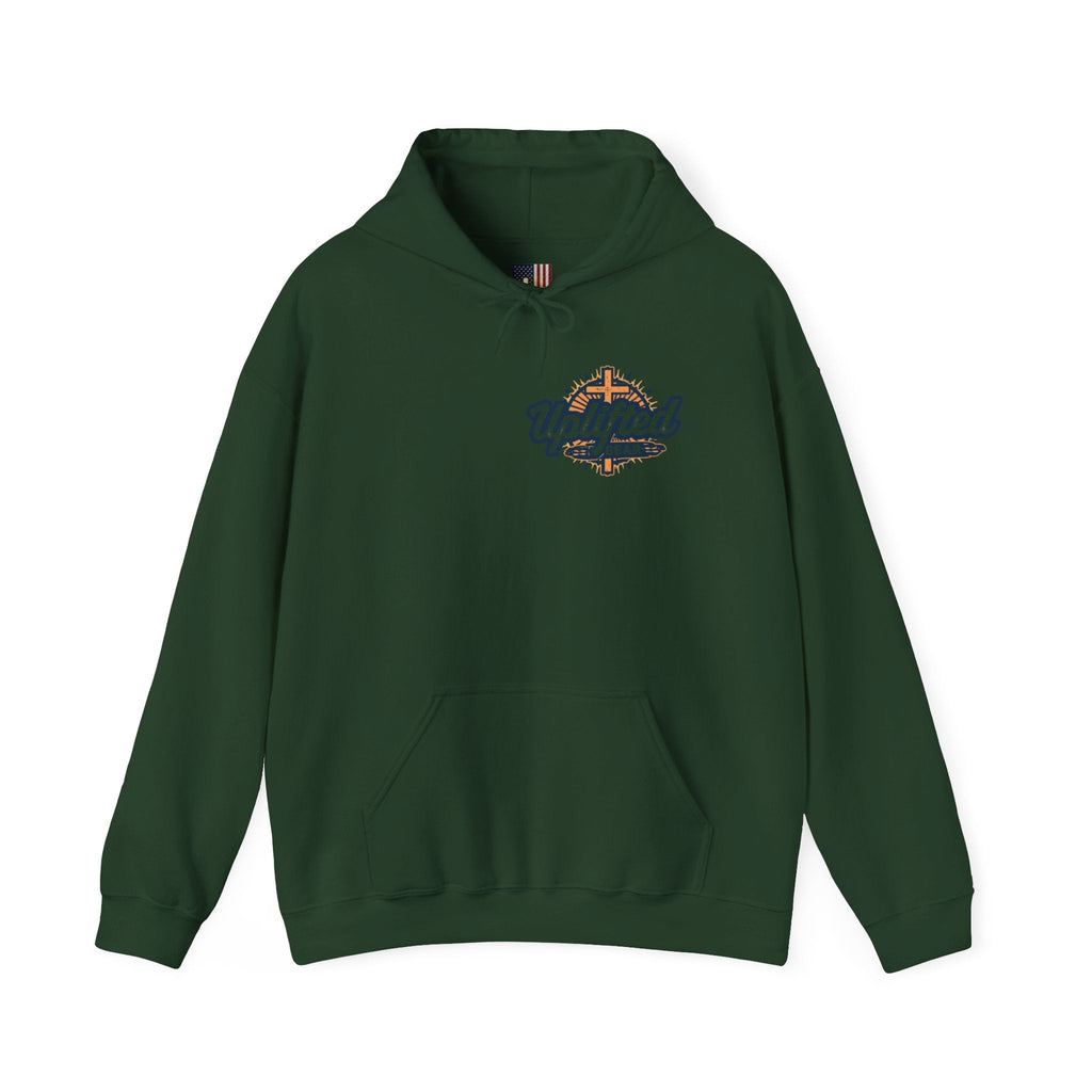 Jesus is King Hoodie – Bold Crown & Cross Christian Sweatshirt for Eternal Reign & Cozy Faith Printify