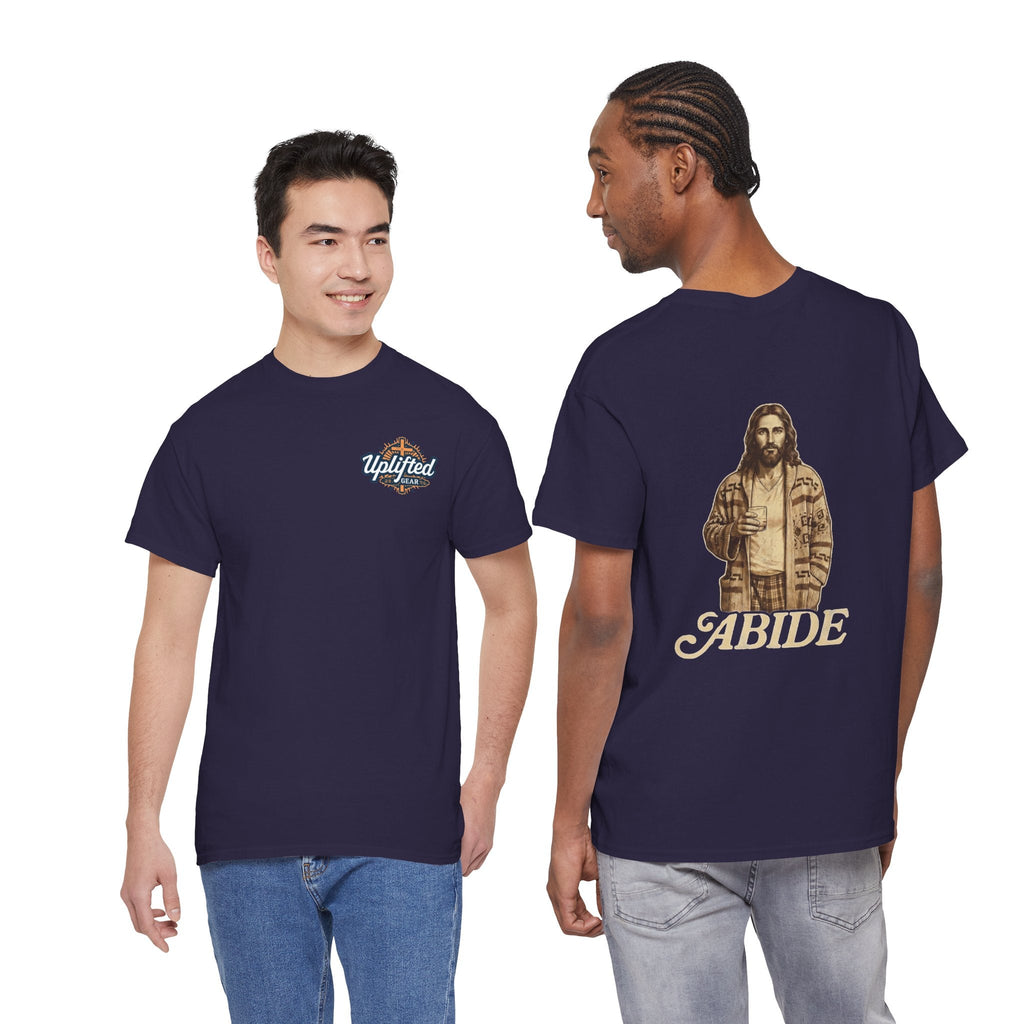 Abide Vintage Jesus Tee — "The Dude" Graphic Christian T-Shirt Printify