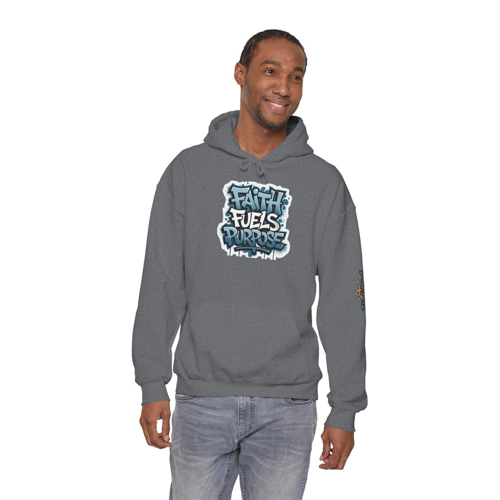 Faith Fuels Purpose Hoodie – Inspirational Christian Sweatshirt for Divine Drive & Unstoppable Belief Printify