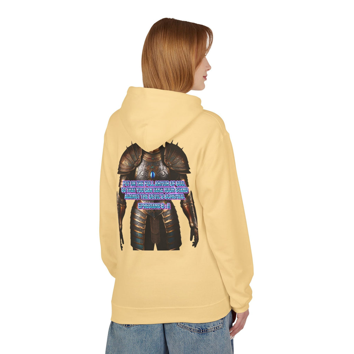 Hoodie - Ephesians 6:11 Bible Verse Religious Design Printify
