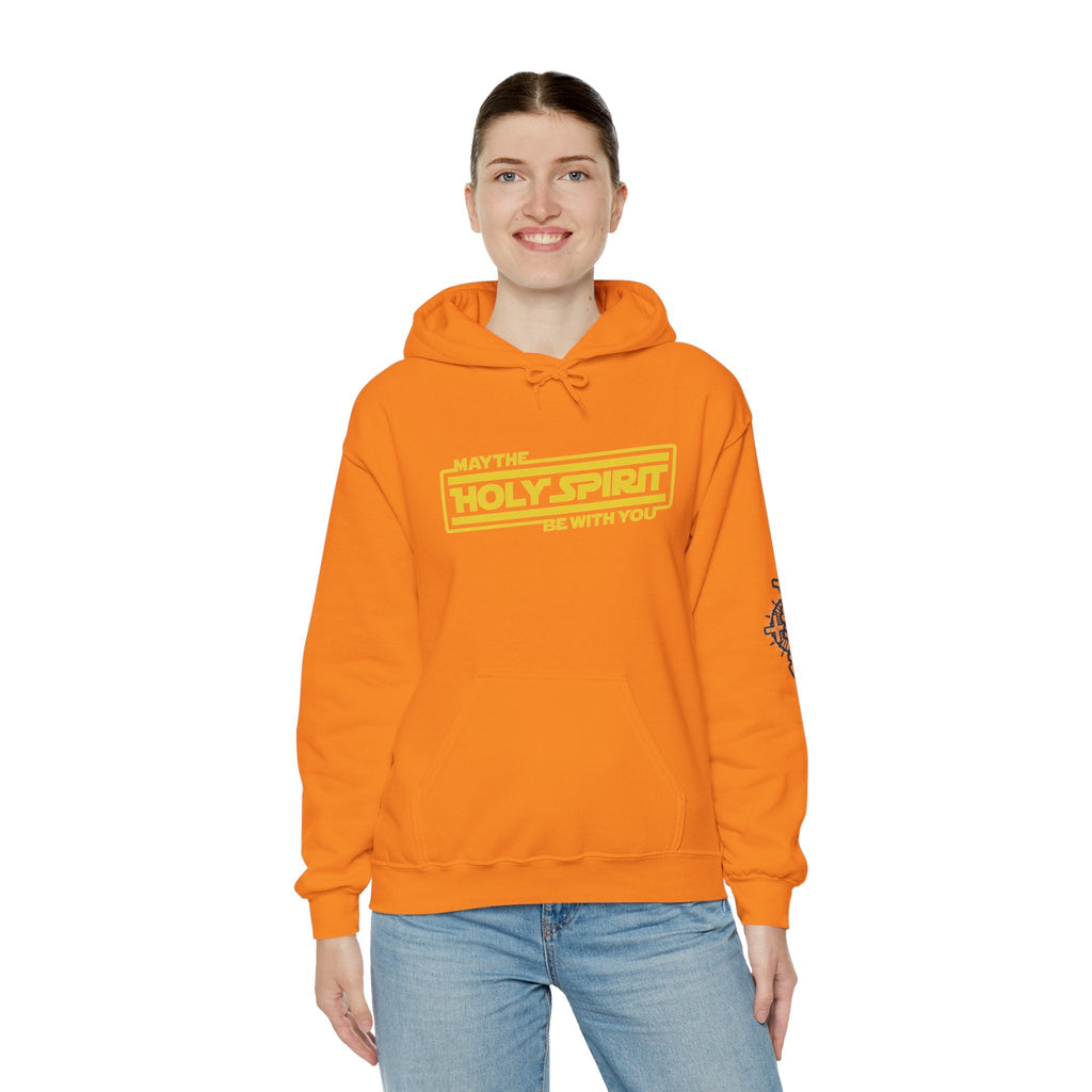 May the Holy Spirit Be With You Hoodie - Christian Star Wars Parody Hoodie Printify
