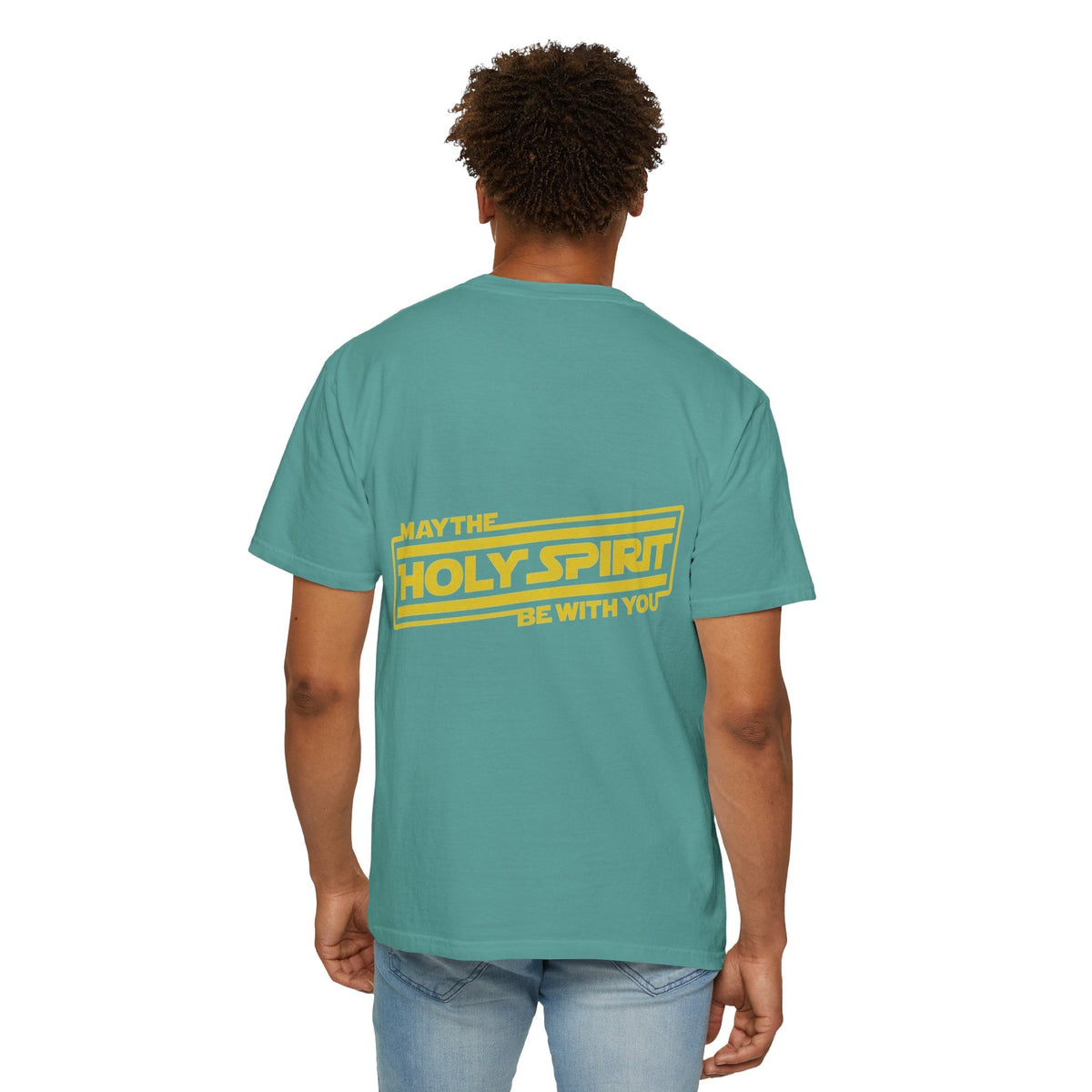 May the Holy Spirit Be With You T-shirt - Christian Star Wars Parody T-shirt Printify
