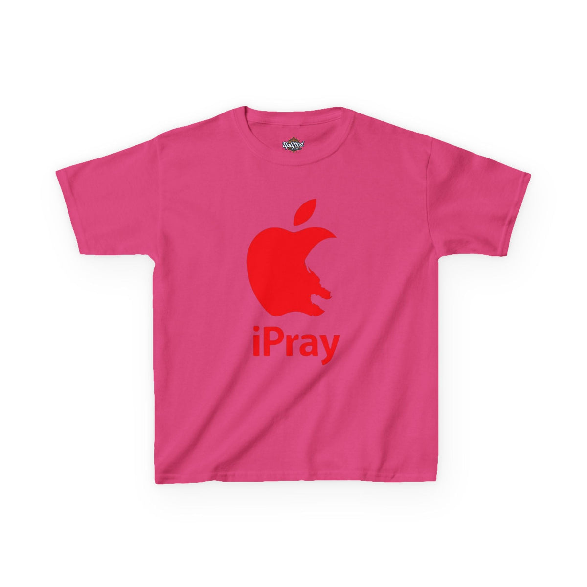 Kids Graphic Tee — Red iPray Logo Prayer Shirt for Children Printify