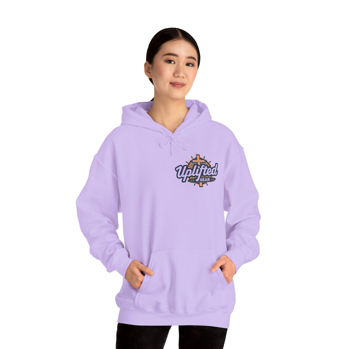 Trust in The Lord Proverbs 3:5-6 Biblical Design Unisex Heavy Blend™ Hooded Sweatshirt Printify