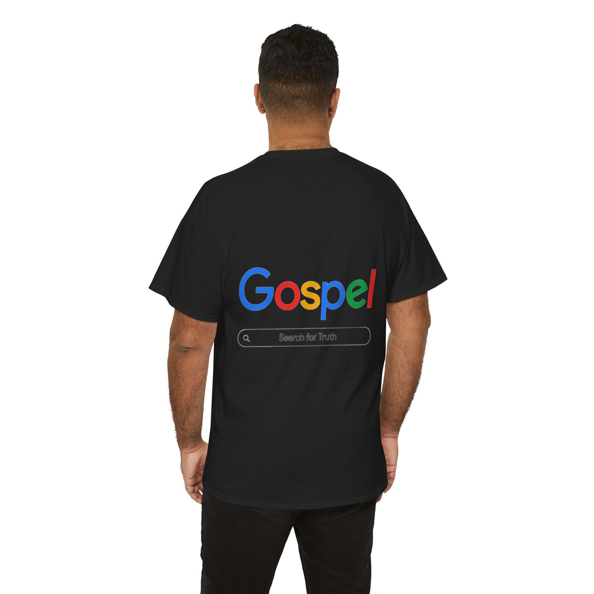 Gospel Graphic Tee — "Gospel" Colorful Logo Christian T-Shirt Printify