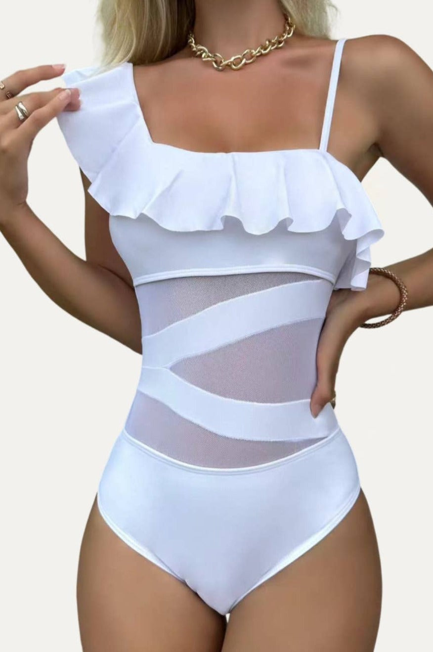 Kimberly White One-Piece Swimsuit Pretty Little Patriot