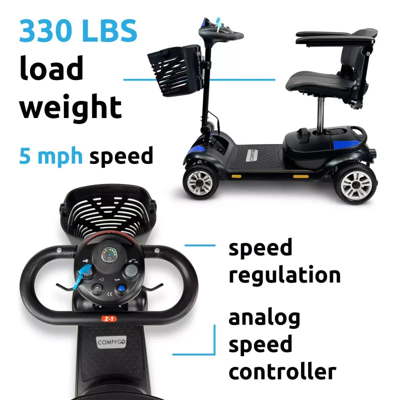 ComfyGo Z-4 Electric Mobility Scooter LifeMed USA