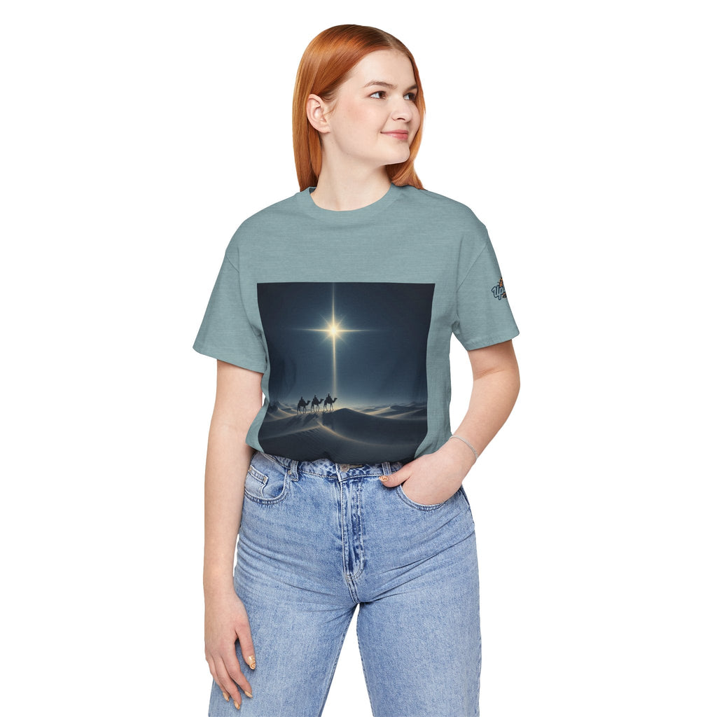3 Wise Men T-shirt – Magi Camels Nativity Journey Christian Christmas T-shirt for Epiphany Faith & Holy Night Printify