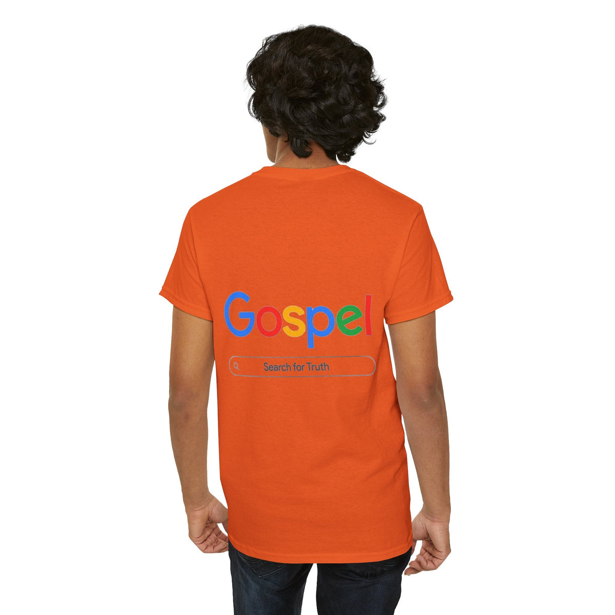 Gospel Graphic Tee — "Gospel" Colorful Logo Christian T-Shirt Printify