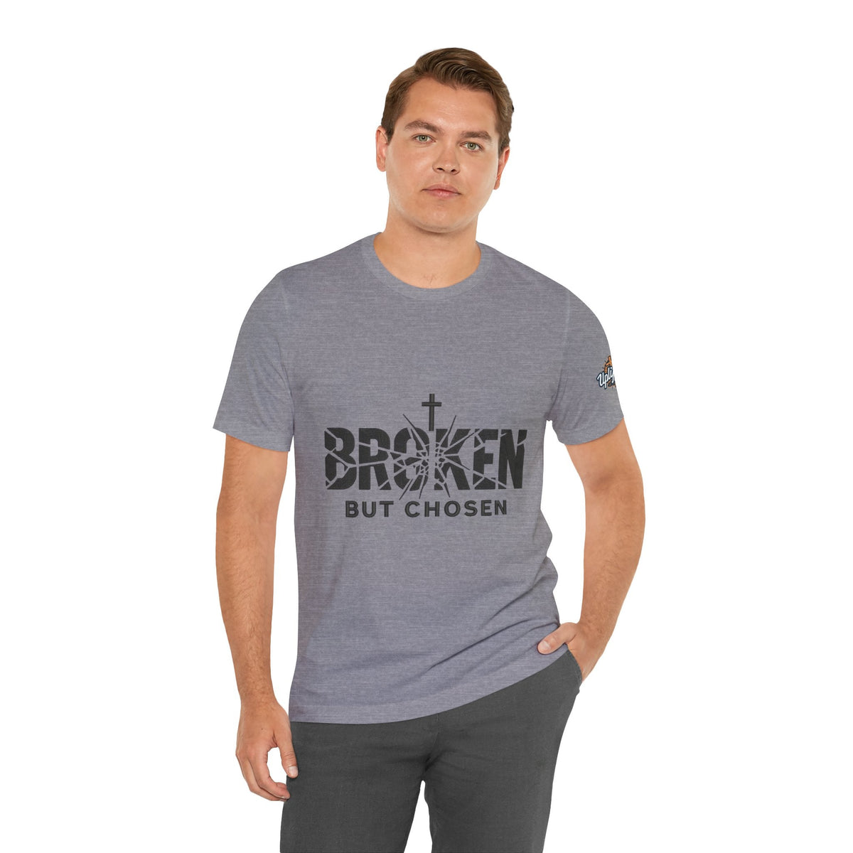 Broken But Chosen T-Shirt — Inspirational Faith Graphic Tee Printify