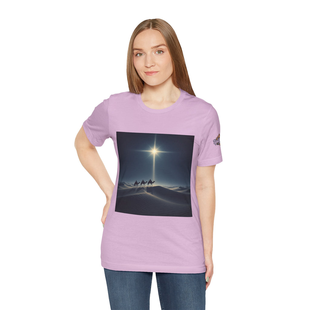 3 Wise Men T-shirt – Magi Camels Nativity Journey Christian Christmas T-shirt for Epiphany Faith & Holy Night Printify