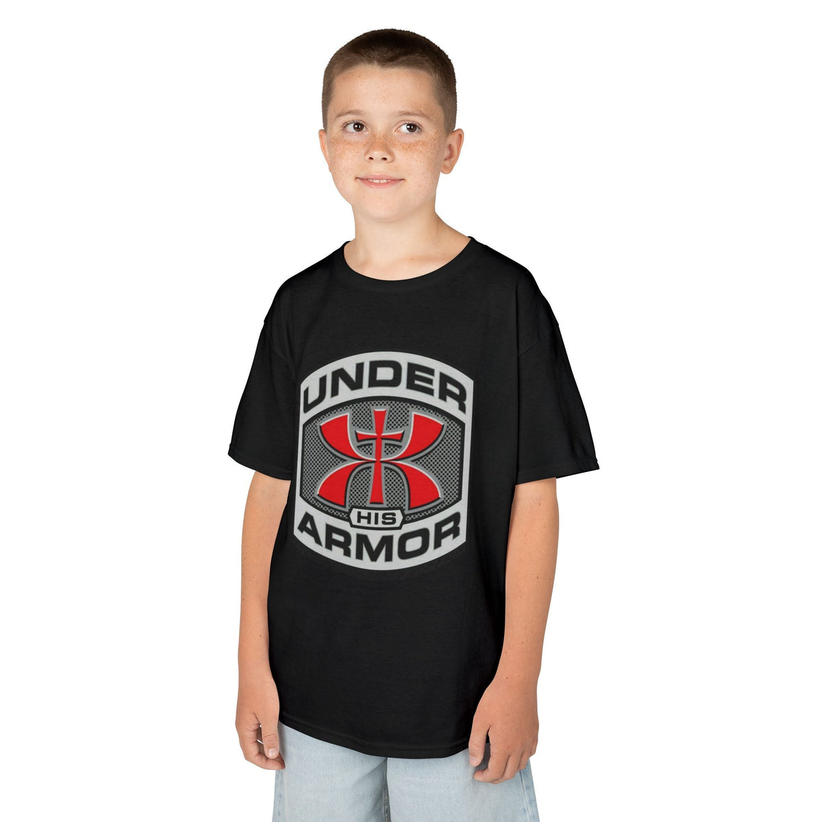 Under HIS Armor Christian T-Shirt — Faith-Inspired Under Armour Style Printify
