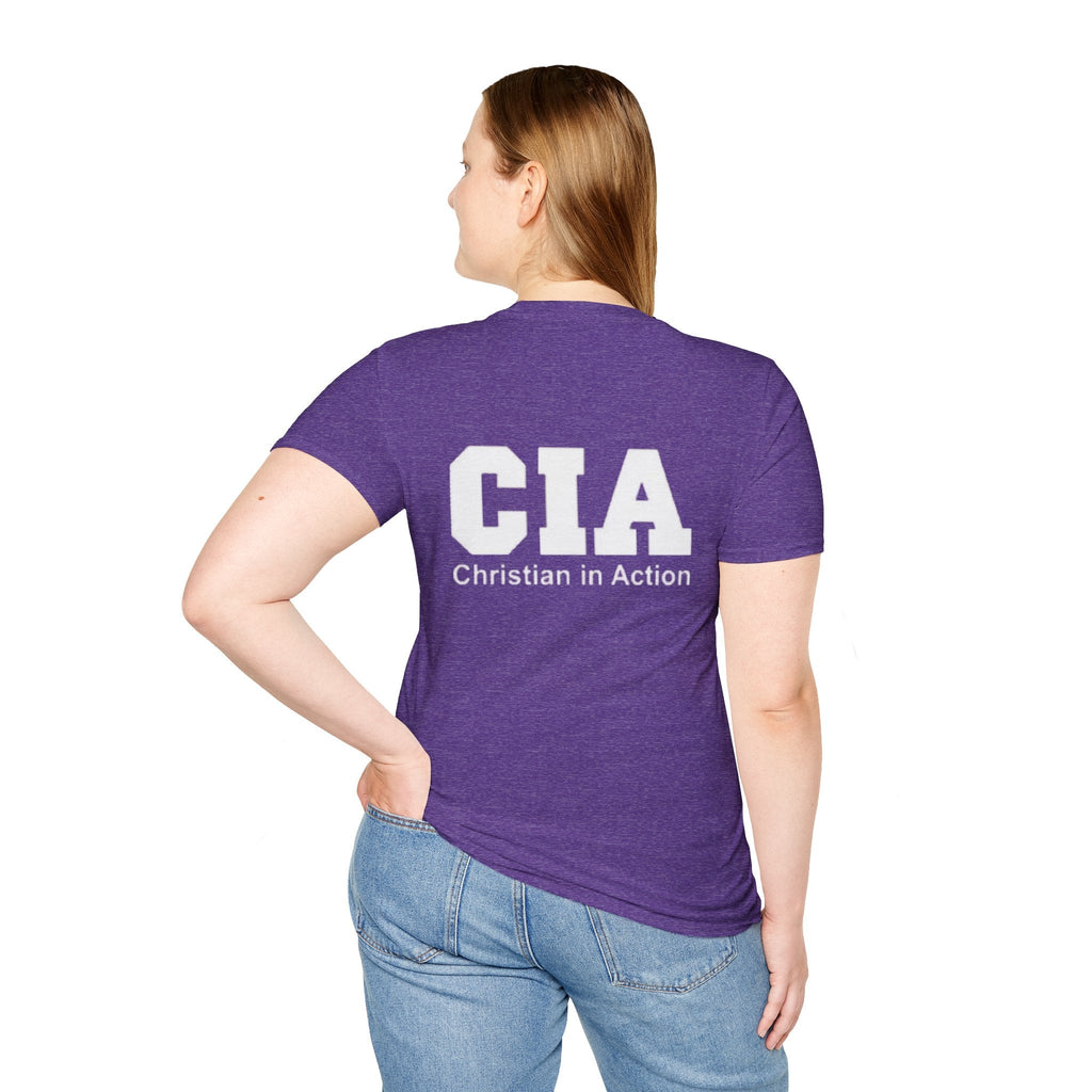 CIA Christian in Action T-shirt - Funny Faith Parody T-shirt - Mission Ready Apparel Printify