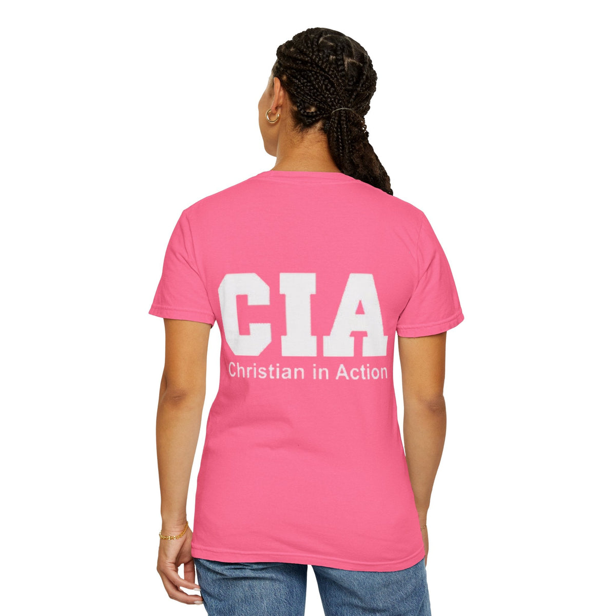 CIA Christian in Action T-shirt - Funny Faith Parody T-shirt - Mission Ready Apparel Printify