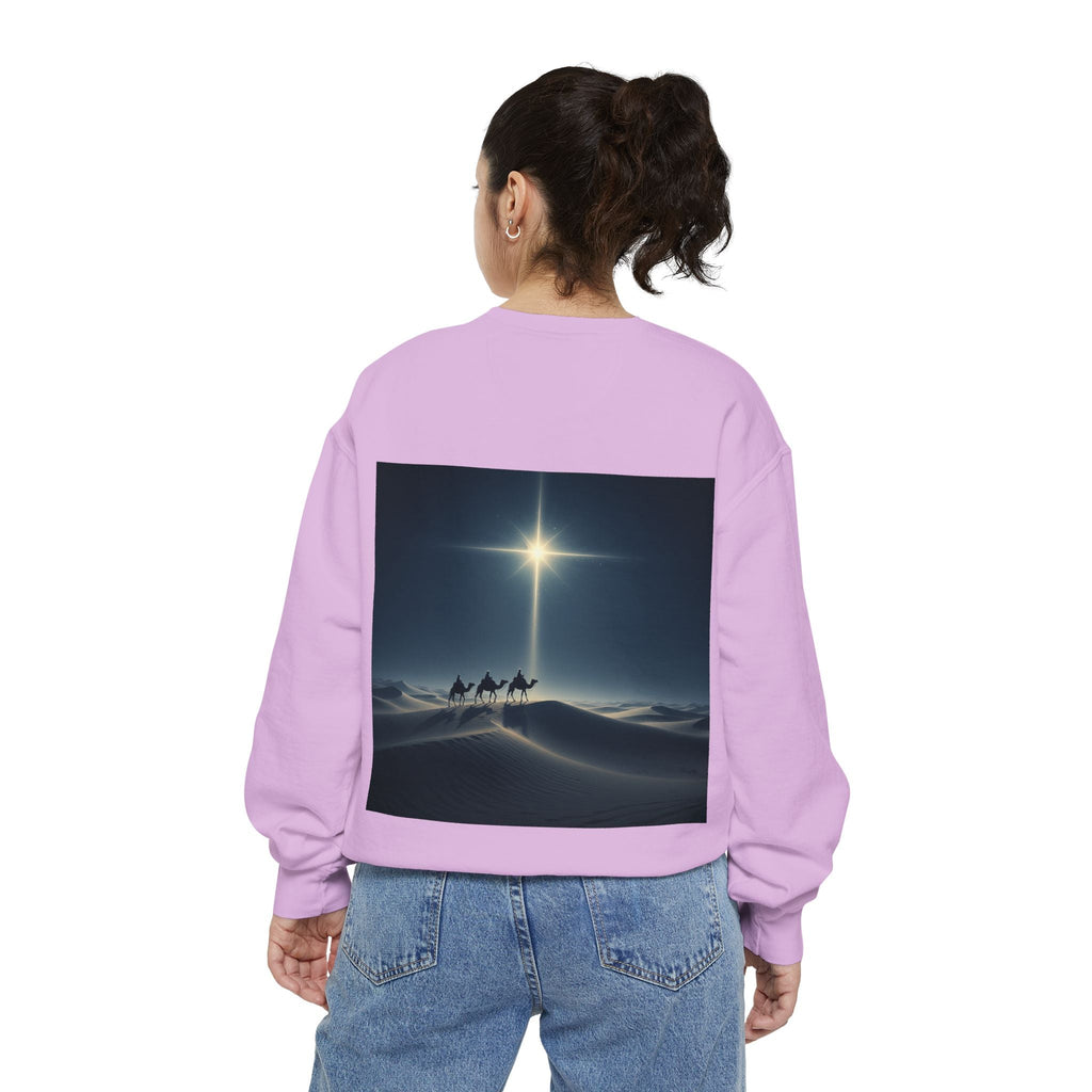 3 Wise Men Sweatshirt – Magi Camels Nativity Journey Christian Christmas Sweatshirt for Epiphany Faith & Holy Night Printify