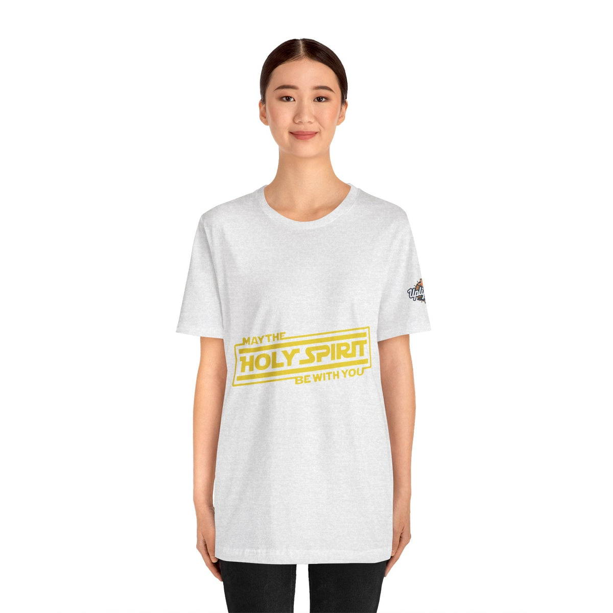 May the Holy Spirit Be With You T-shirt - Christian Star Wars Parody T-shirt Printify