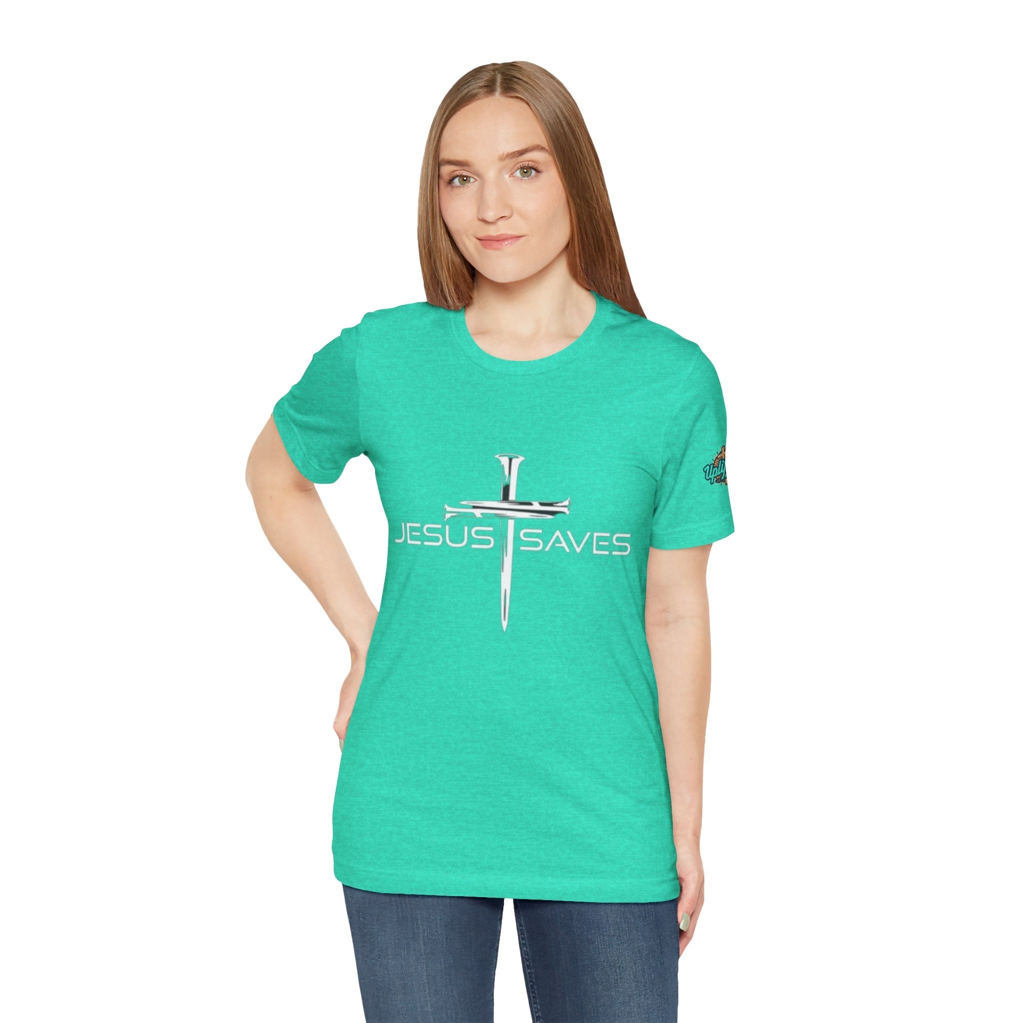 Copy of Jesus Saves T-shirt – 3 Nails Crucifix Cross Christian T-shirt for Redemption Faith & Bold Salvation Printify
