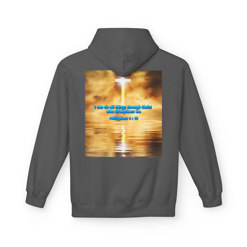 Hoodie - Philippians 4 : 13 Bible Verse Religious Design Printify