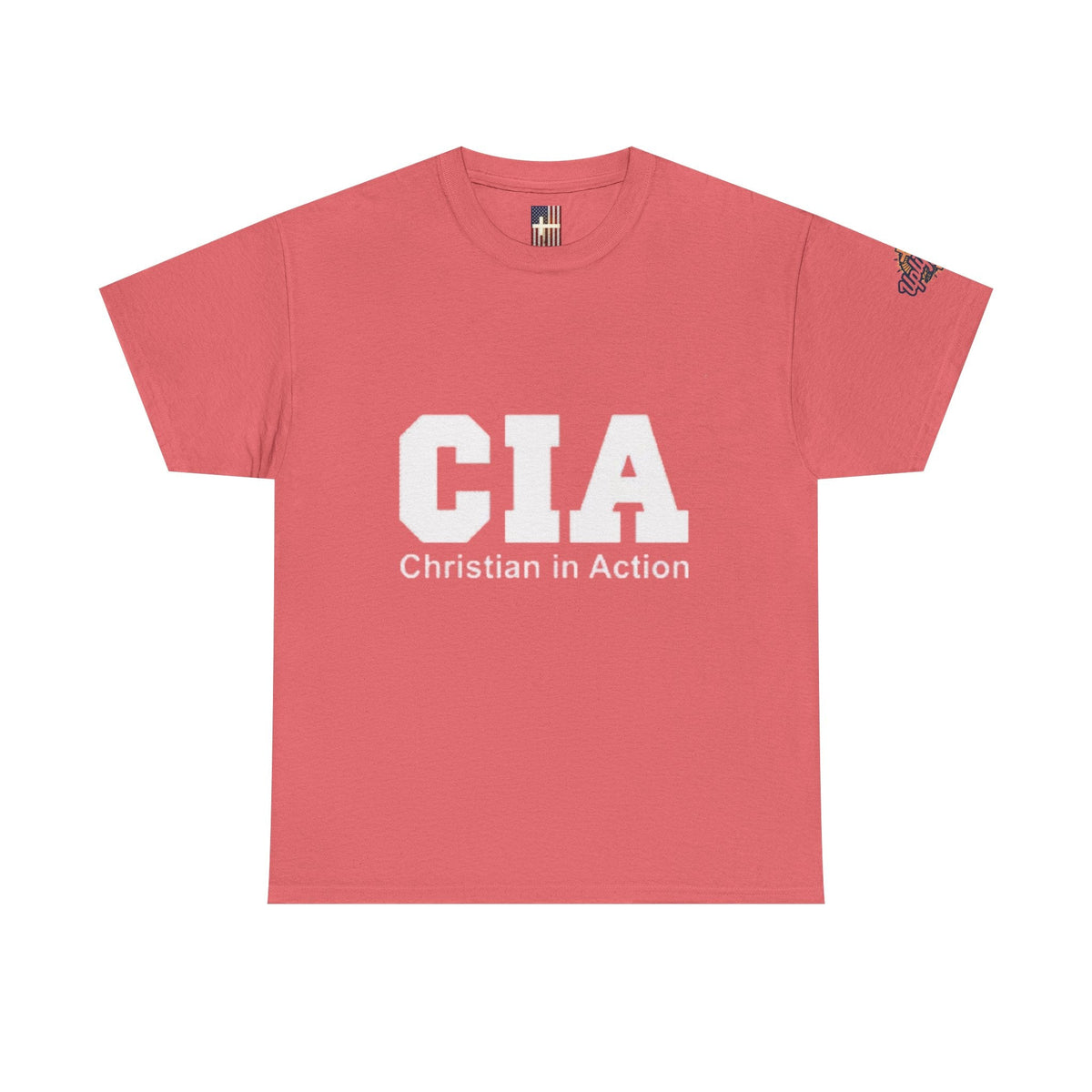 CIA Christian in Action T-shirt - Funny Faith Parody T-shirt - Mission Ready Apparel Printify
