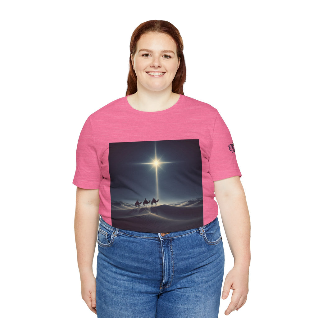 3 Wise Men T-shirt – Magi Camels Nativity Journey Christian Christmas T-shirt for Epiphany Faith & Holy Night Printify