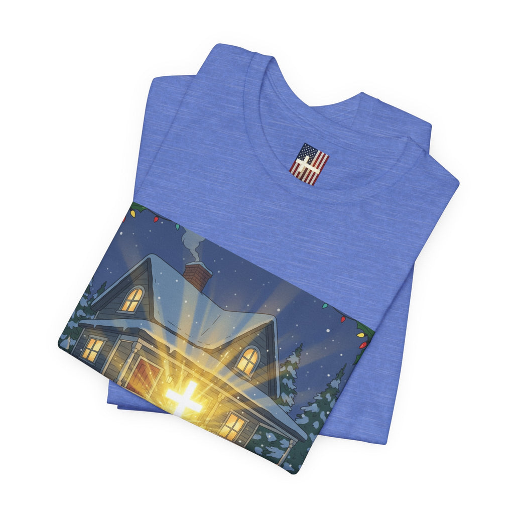 A Major Award This Christmas T-shirt – Fragile Leg Lamp Parody Cross Unboxing Christian T-shirt for Hilarious Faith & Holiday Glow Printify