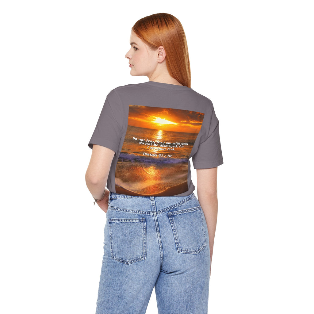 Bible Verse Unisex - Isaiah 41 : 10 Jersey Short Sleeve Tee Printify
