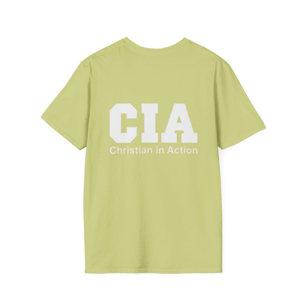 CIA Christian in Action T-shirt - Funny Faith Parody T-shirt - Mission Ready Apparel Printify