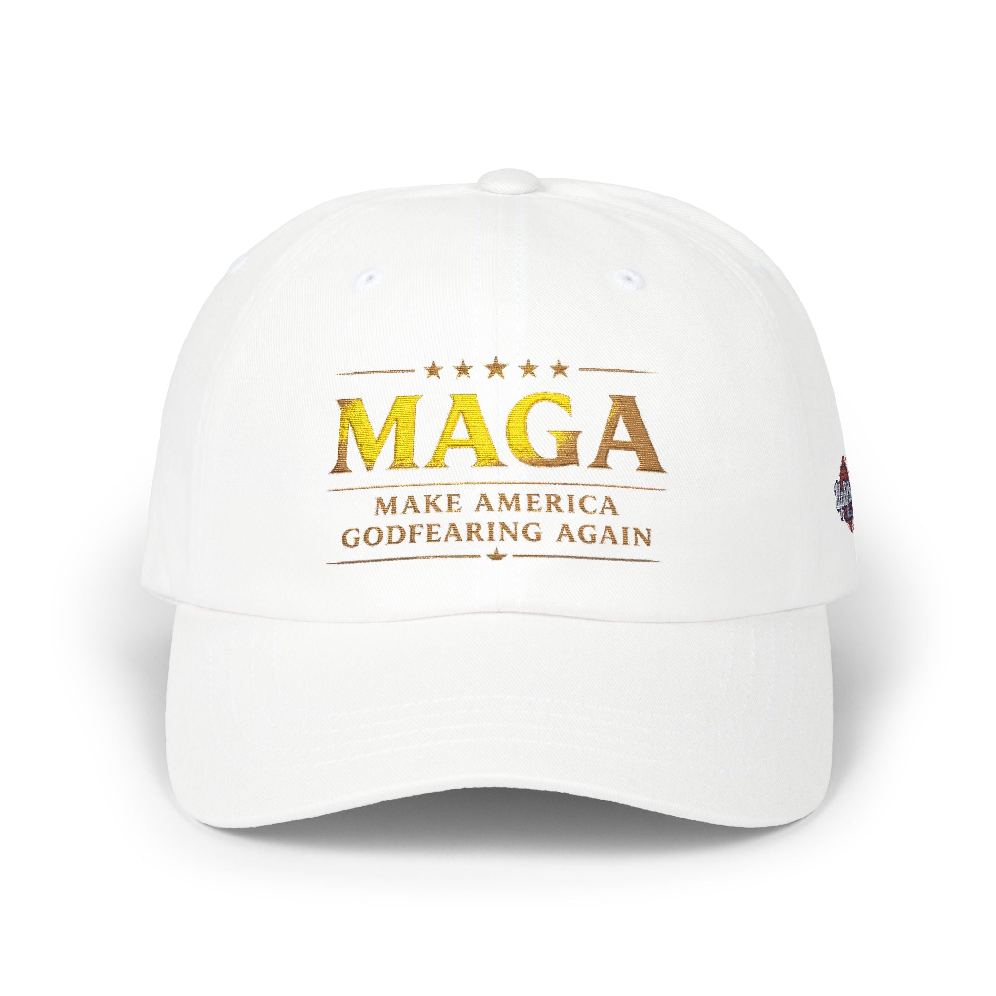 Dad Cap — "MAGA: Make America Godfearing Again" Embroidered Hat Printify
