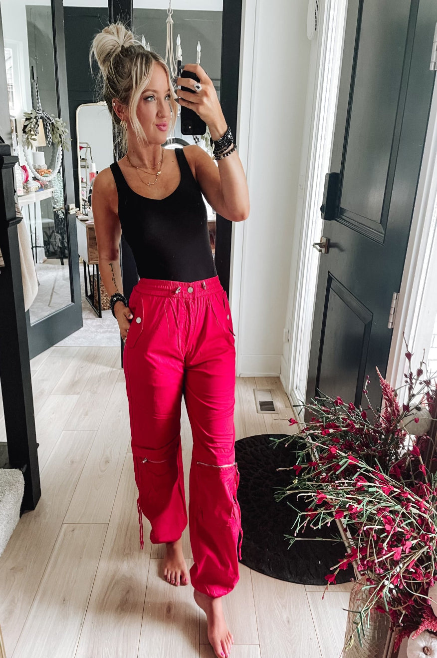 Red Cargo Pants Pretty Little Patriot