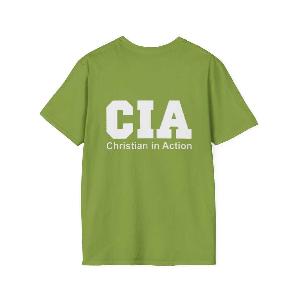 CIA Christian in Action T-shirt - Funny Faith Parody T-shirt - Mission Ready Apparel Printify