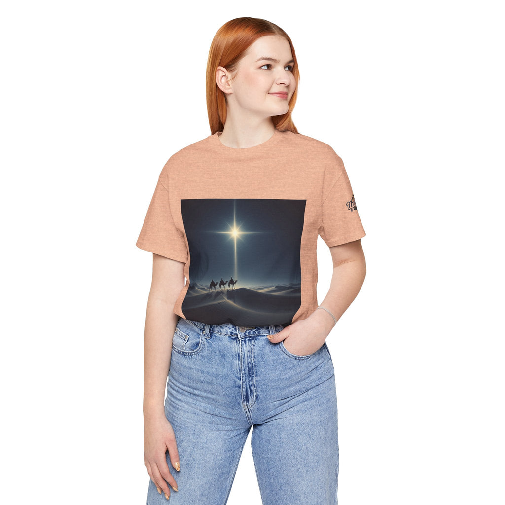 3 Wise Men T-shirt – Magi Camels Nativity Journey Christian Christmas T-shirt for Epiphany Faith & Holy Night Printify