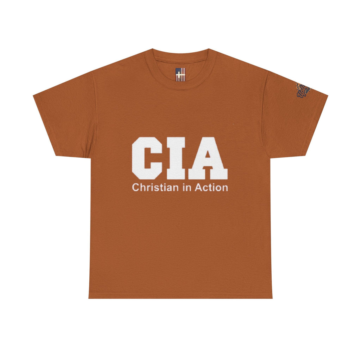 CIA Christian in Action T-shirt - Funny Faith Parody T-shirt - Mission Ready Apparel Printify