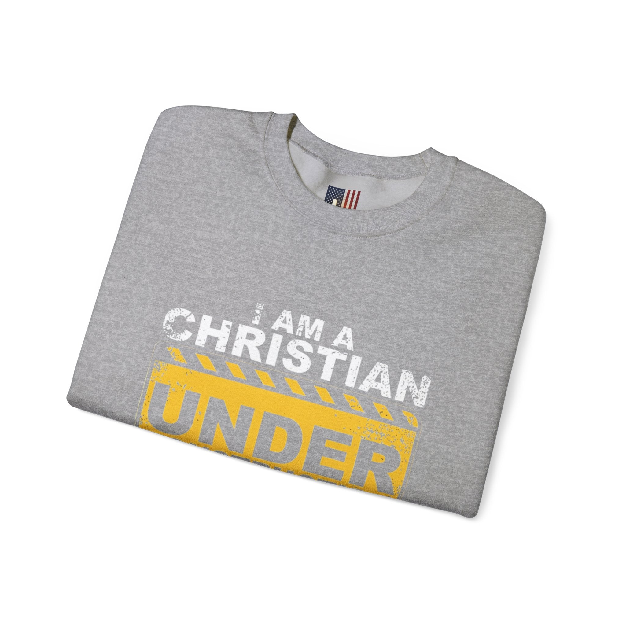 Christian Under Construction Sweatshirt | God Is Not Done With Me Yet Sweatshirt Printify