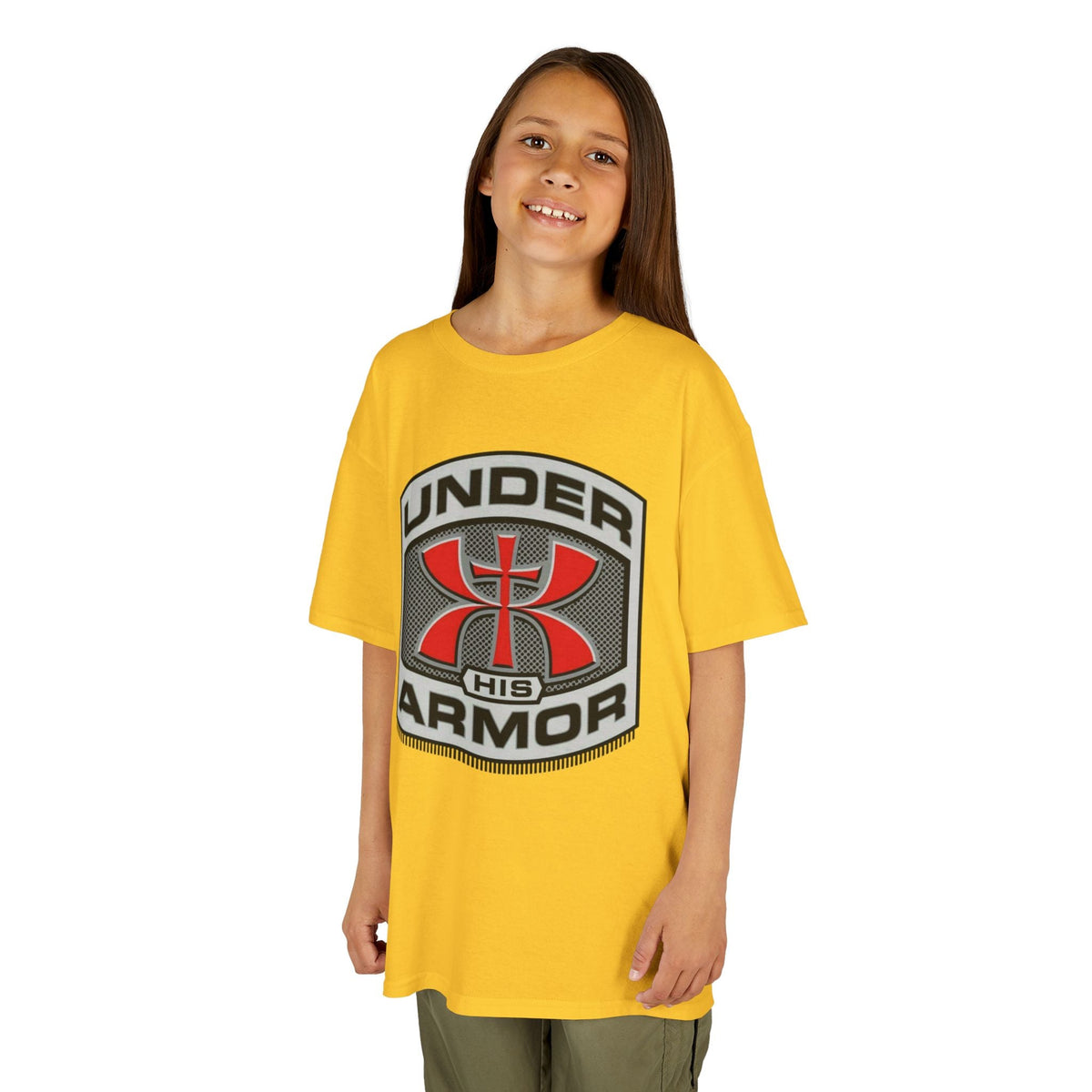 Under HIS Armor Christian T-Shirt — Faith-Inspired Under Armour Style Printify