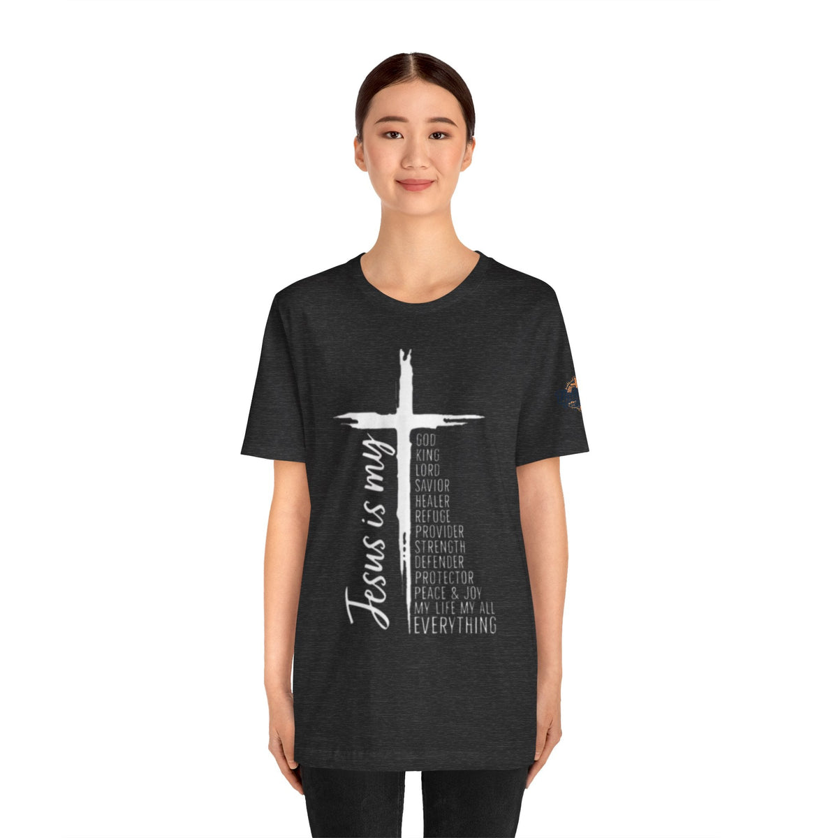 Jesus Is My Everything T-shirt – Cross List God King Lord Savior Christian T-shirt for Total Surrender Faith Printify