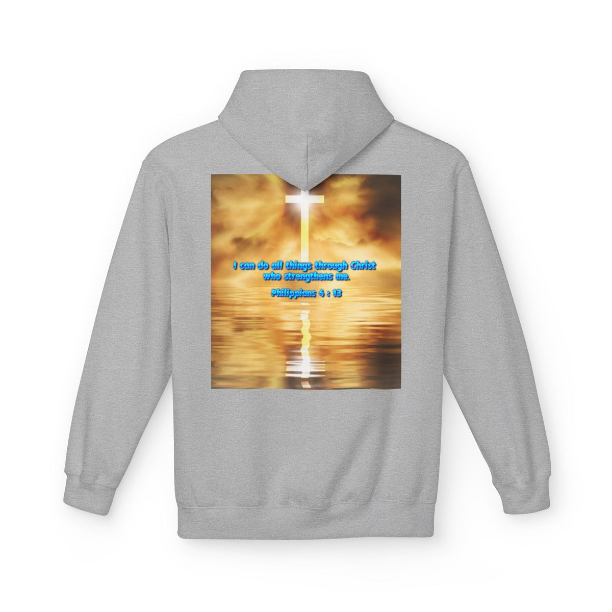 Hoodie - Philippians 4 : 13 Bible Verse Religious Design Printify