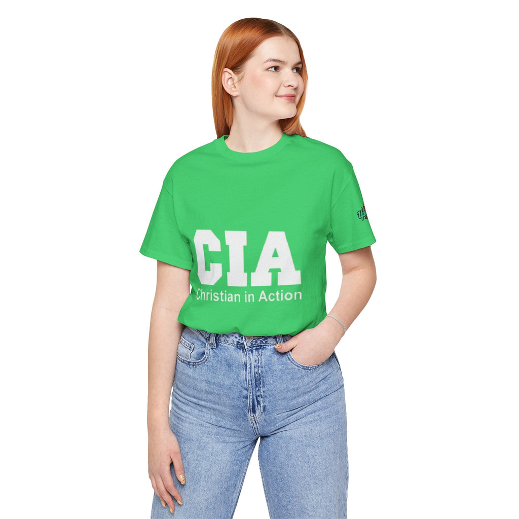 CIA Christian in Action T-shirt - Funny Faith Parody T-shirt - Mission Ready Apparel Printify