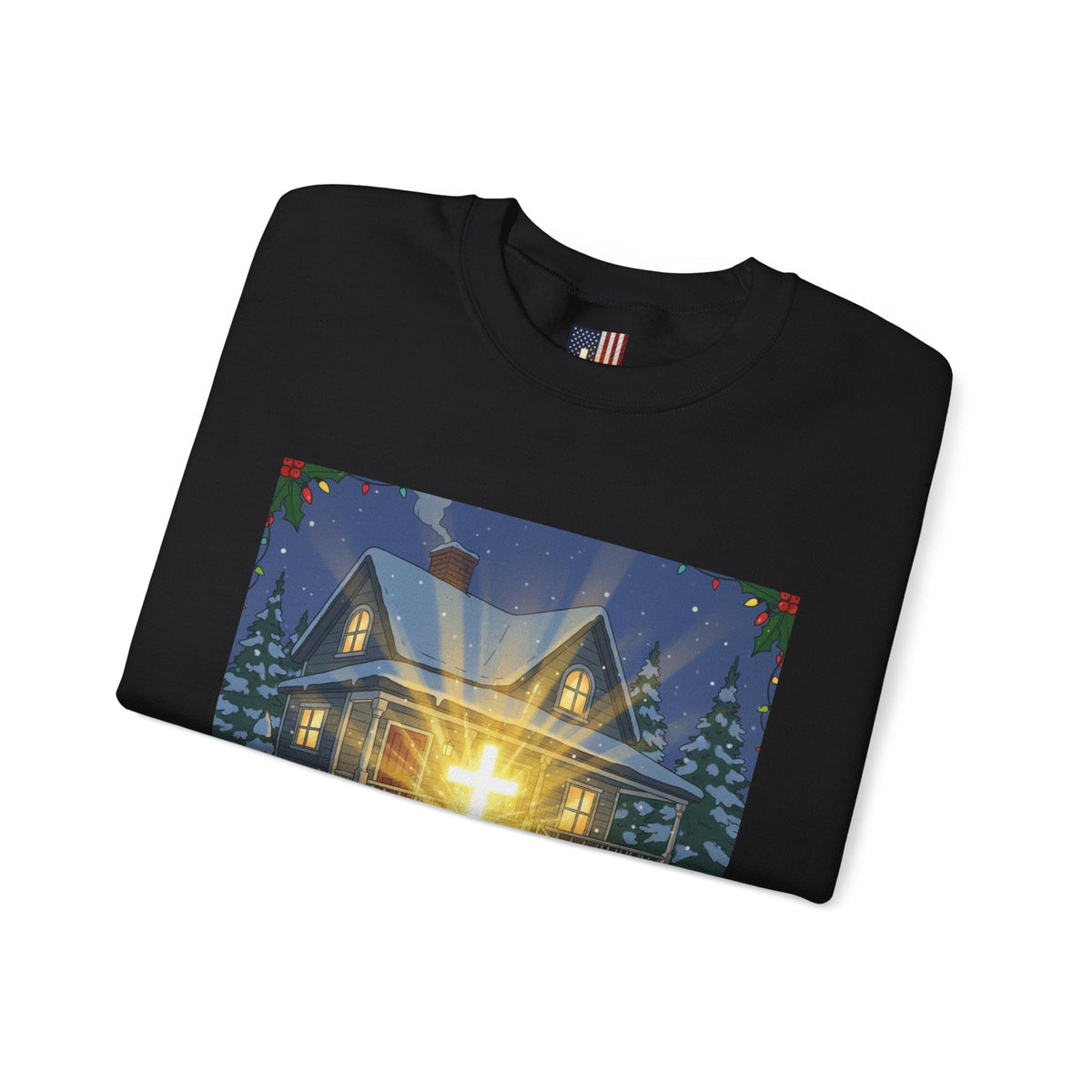 A Major Award This Christmas Sweatshirt – Fragile Leg Lamp Parody Cross Unboxing Christian Sweatshirt for Hilarious Faith & Holiday Glow Printify