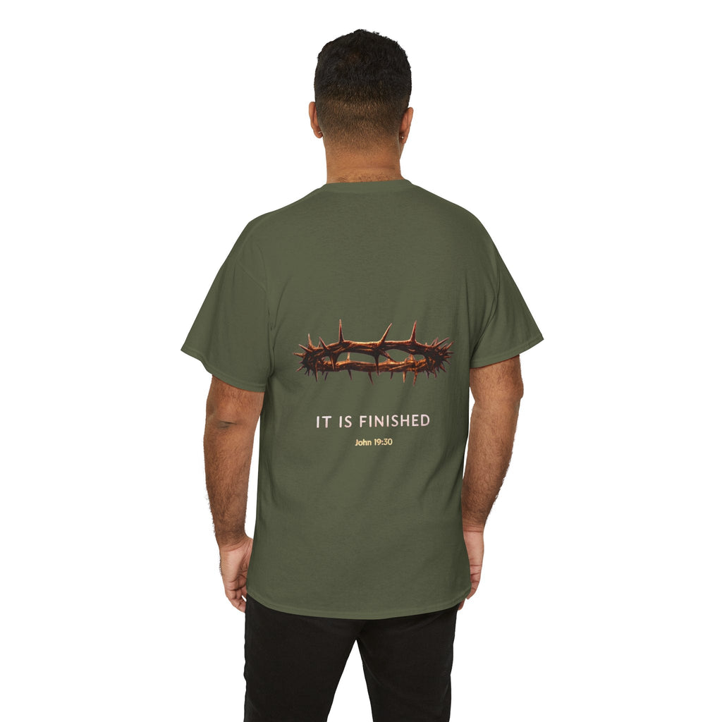 It Is Finished Crown of Thorns Tee — Christian John 19:30 Faith Shirt Printify