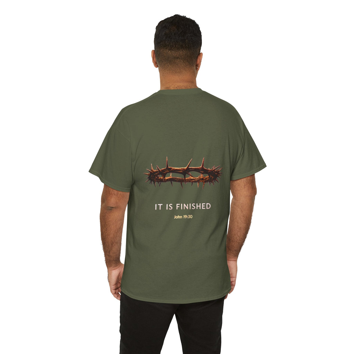 It Is Finished Crown of Thorns Tee — Christian John 19:30 Faith Shirt Printify
