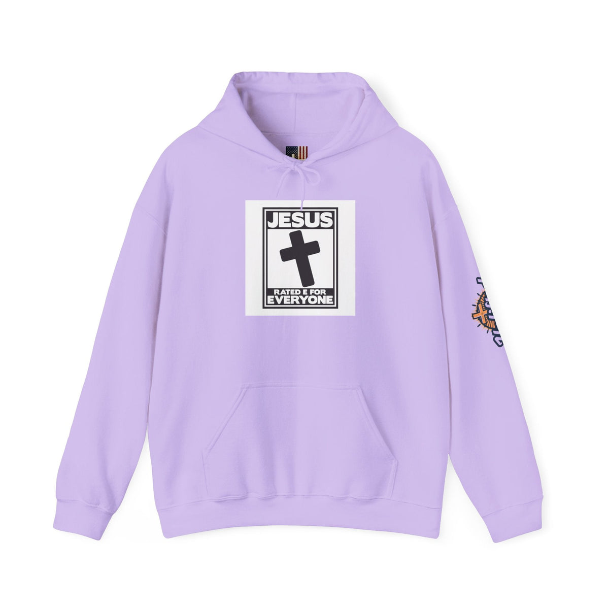 Jesus, Rated E for Everyone Hoodie - Gamer Faith Hoodie - Christian Video Game Parody Printify