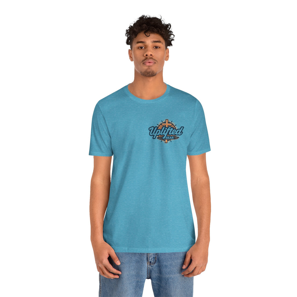 Religious Graphic Tee with Armor Of God Design Unisex Jersey Short Sleeve Tee Printify