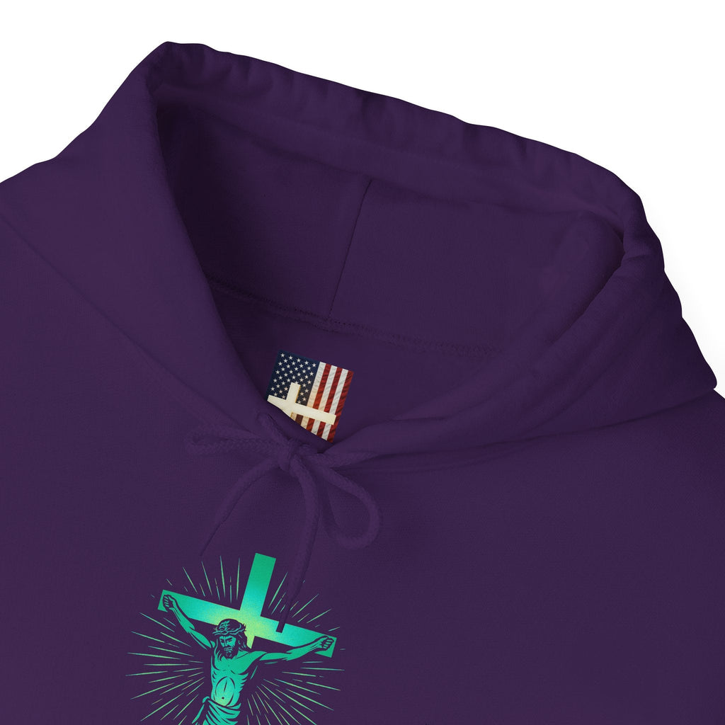 Unashamed Hoodie – Romans 1:16 Crucifixion Christian Hoodie for Bold Unwavering Faith Printify