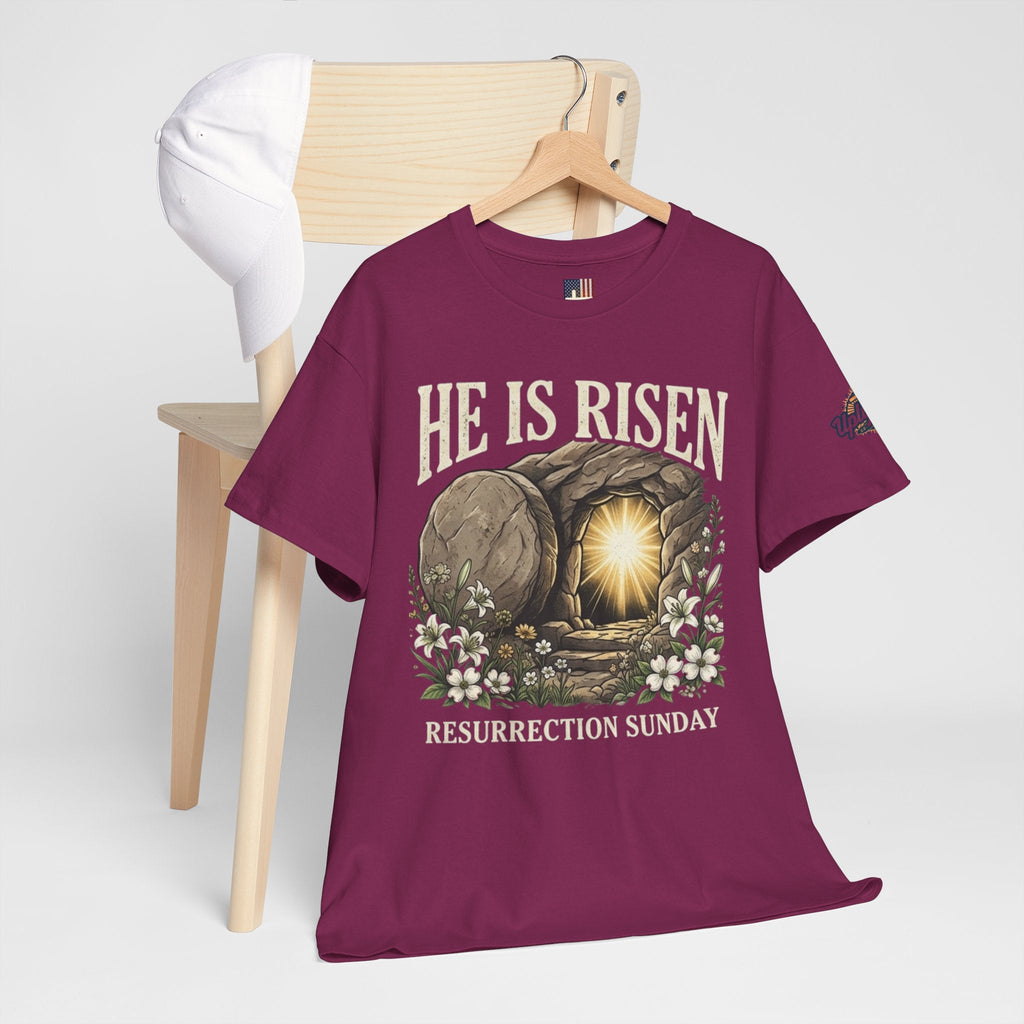 He Is Risen T-Shirt — Jesus Christ Resurrection Easter Tee Printify