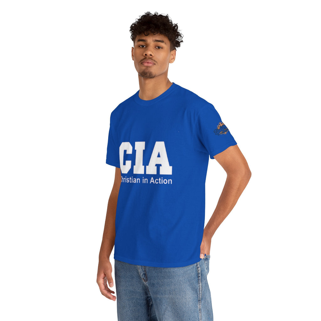 CIA Christian in Action T-shirt - Funny Faith Parody T-shirt - Mission Ready Apparel Printify