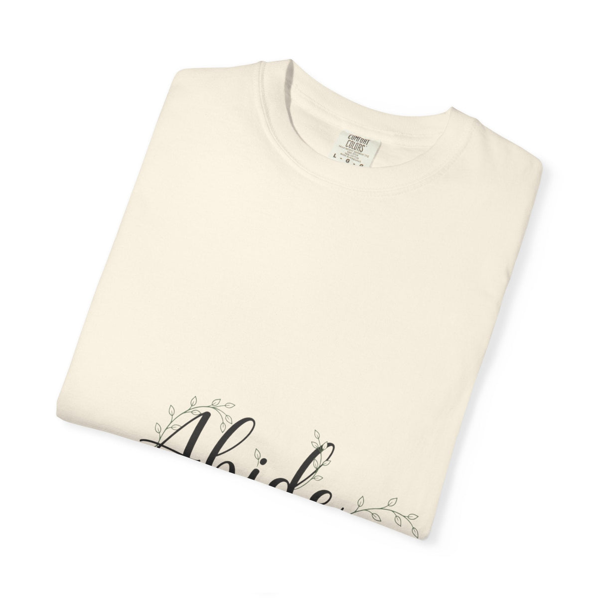 Abide in the Lord T-Shirt – Vine Design Christian Tee for Faithful Hearts Printify