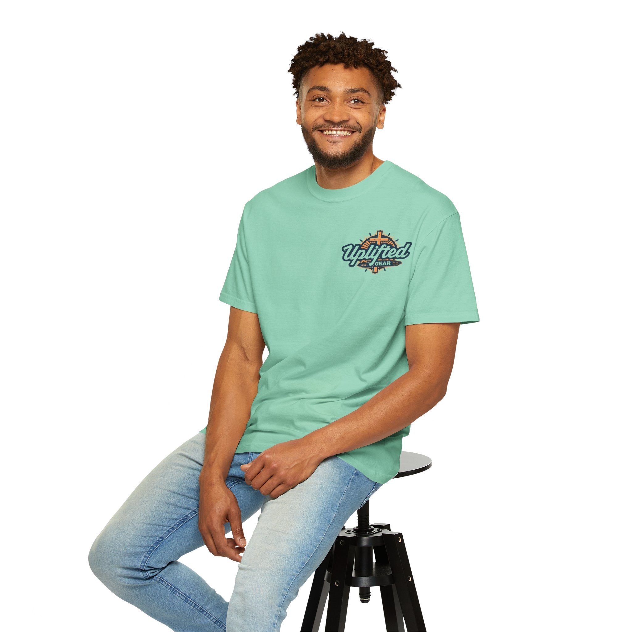 Jesus is King T-Shirt – Bold Christian Faith Tee with Crown & Cross for Eternal Reign Printify