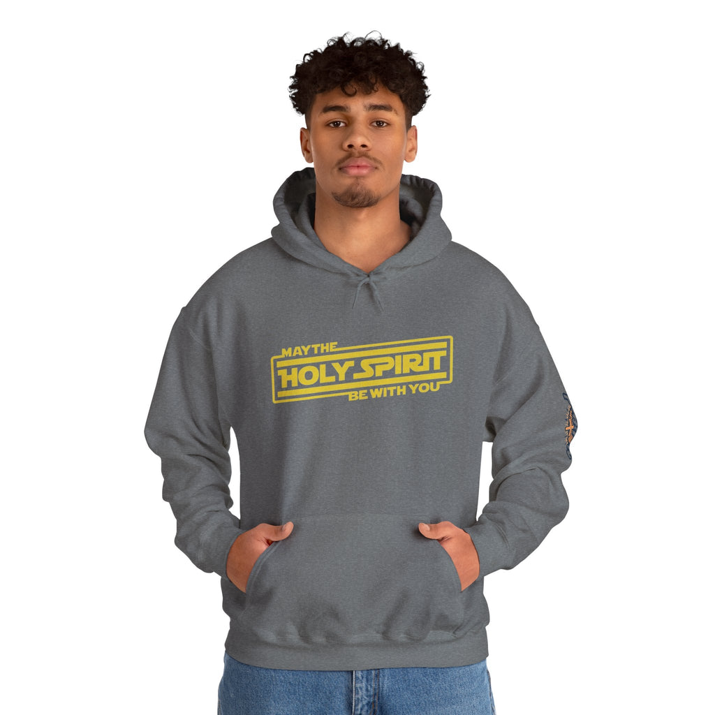 May the Holy Spirit Be With You Hoodie - Christian Star Wars Parody Hoodie Printify